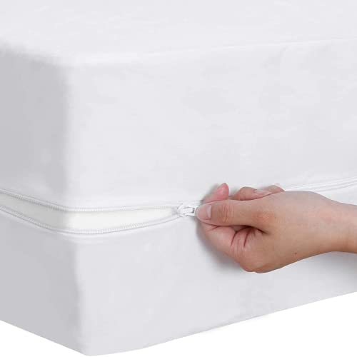 Zipped Waterproof Mattress Encasement Protector Cover