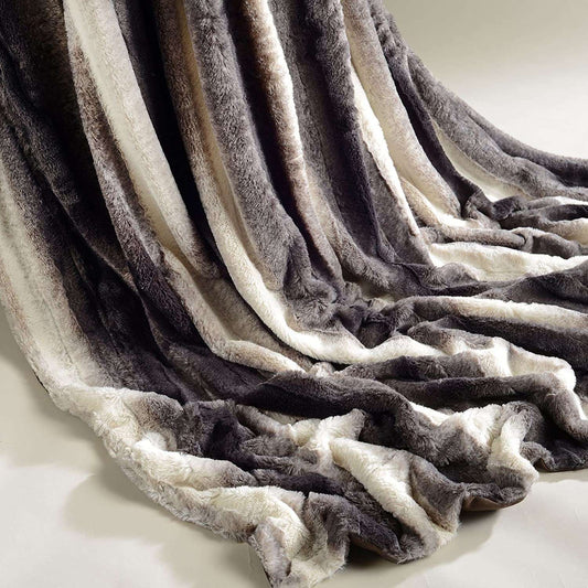 Highliving Faux Fur Rabbit Throw