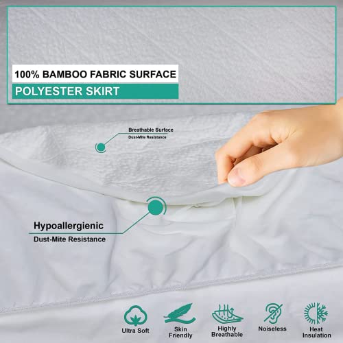 HIGH LIVING Premium Bamboo Waterproof Mattress Protector