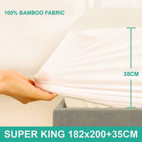 HIGH LIVING Premium Bamboo Waterproof Mattress Protector