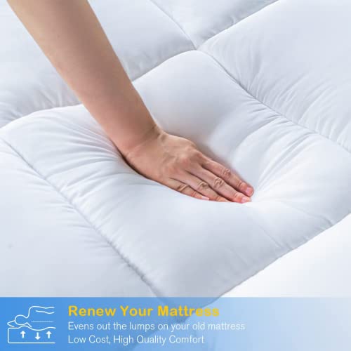 HIGH LIVING Microfibre Mattress Topper 4 Inch / 10cm Heavy Fill