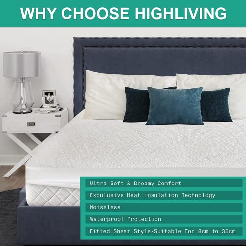 HIGH LIVING Premium Bamboo Waterproof Mattress Protector